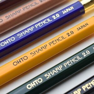 New OHTO Wooden Mechanical Pencil - 2.0 mm Yellow
